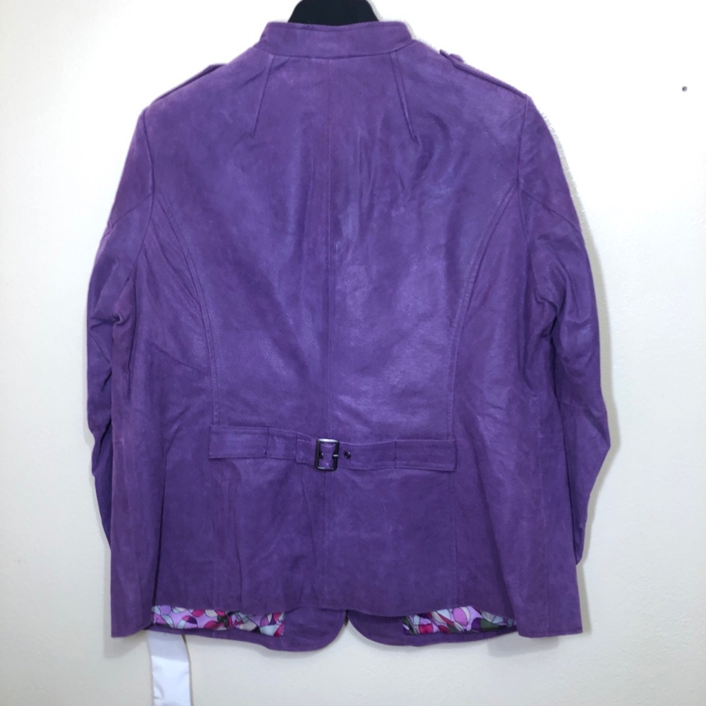 Twiggy London Suede Leather Jacket - Picture 4 of 4